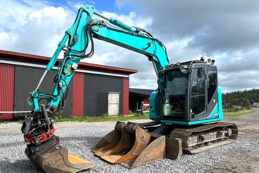 2016-Kobelco-SK-75SR-004.jpg Minibagger Kobelco SK75SR-3E (2016) – 7,5 t – Gebraucht – Bild 1