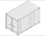 Conteneur 15 pied avec installation électrique,grilles d’aération et verrou clef – Bild 11