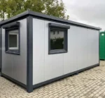 SCHREIBTISCHCONTAINER MIT SONNENSCHIRM 6×2,40 METER – NEU