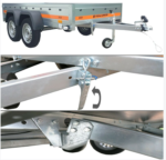 Planeanhänger mit Kippfunktion, Doppelachse TEMA 263×125 cm ECO2612/2 KIPP – Bild 4